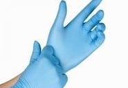 Latex gloves against coronavirus